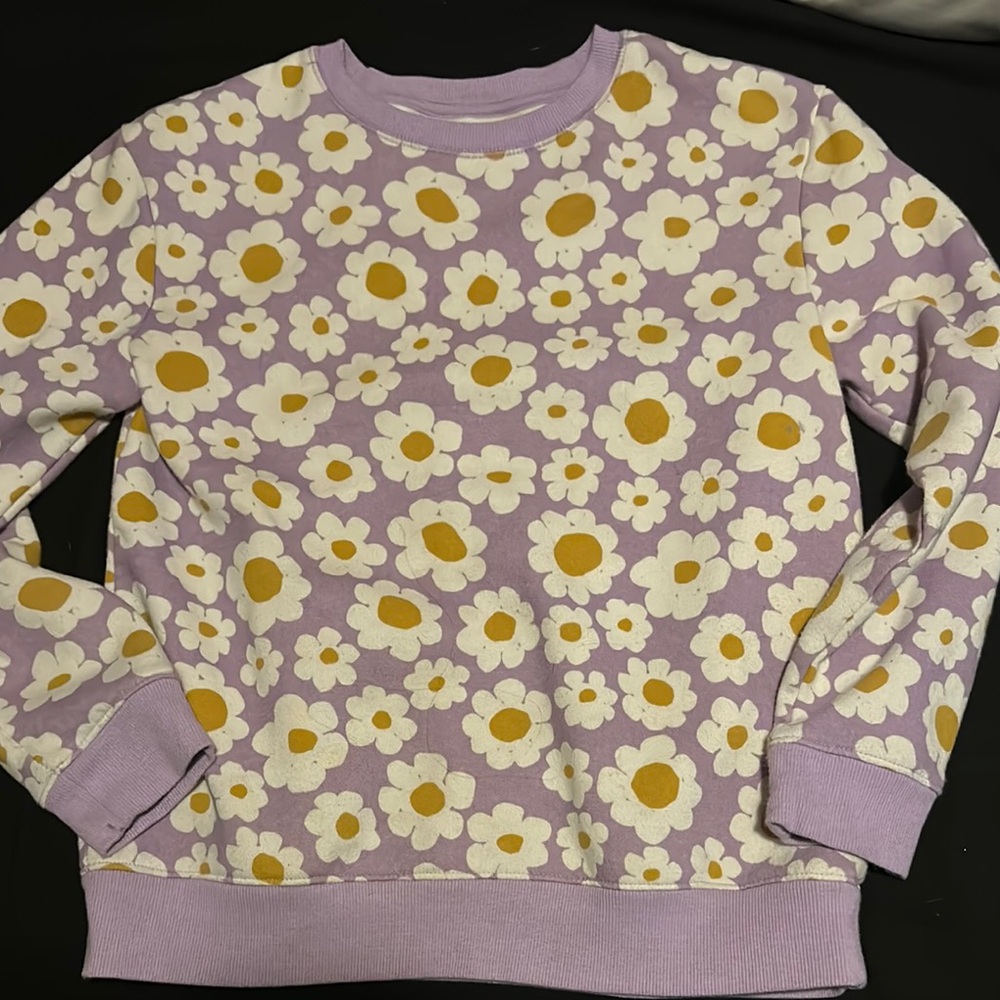 Cat & Jack Purple Floral Sweatshirt